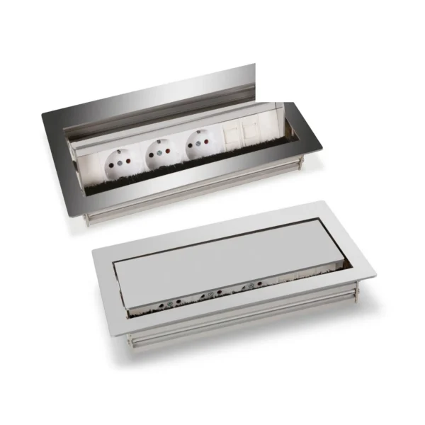 Powder-Coated Retractable Desk Socket Desk Socket Systems