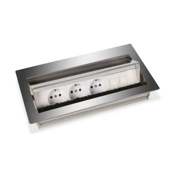 Chrome-Plated Retractable Desk Socket Desk Socket Systems
