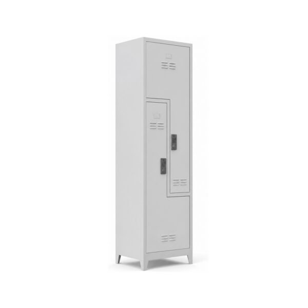 2-Person Z-Door Locker with Electronic Locks Locker Cabinet