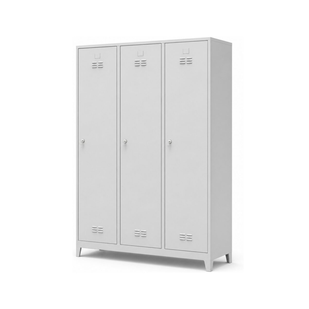 3-Person Metal Locker