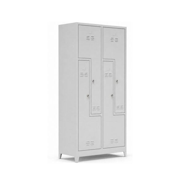 4-Person Z-Door Metal Locker Locker Cabinet