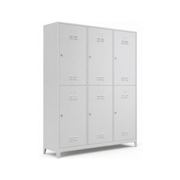 6-Person Metal Locker Locker Cabinet