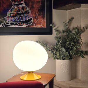 5lamp Egg Renkli Opak Gövde Masa Aydınlatması Sarı 1