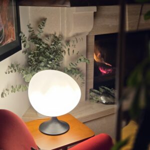 5lamp Egg Renkli Opak Gövde Masa Aydınlatması Siyah 1