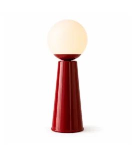 5lamp Lumia Metal Opal Cam G9 Masa Lambası Kırmızı 1