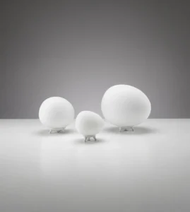 5lamp Kirpi 3'lü Opal Cam Masa Ve Yer Aydınlatma Seti 1