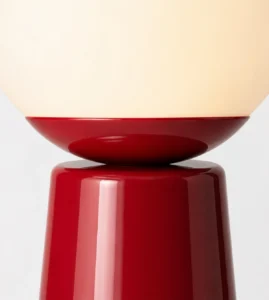 5lamp Lumia Metal Opal Cam G9 Masa Lambası Kırmızı 2