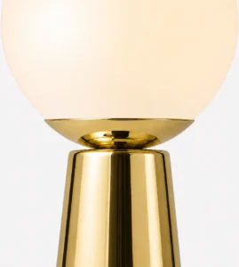 5lamp Lumia Metal Opal Cam G9 Masa Lambası Pirinç 2