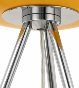 5lamp Hale Opal Cam Krom Ayaklı Abajur Turuncu 2