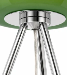 5lamp Hale Opal Cam Krom Ayaklı Abajur Yeşil 2