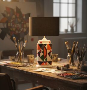 5lamp Specturum Seramik Abajur 3