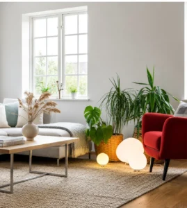 5lamp Kirpi 3'lü Opal Cam Masa Ve Yer Aydınlatma Seti 3