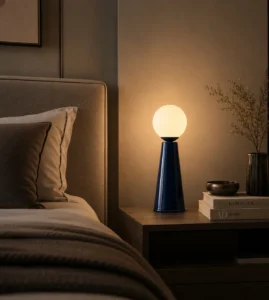 5lamp Lumia Metal Opal Cam G9 Masa Lambası Mavi 5