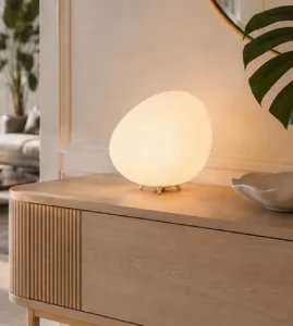5lamp Kirpi Beyaz Opal Cam Tekli Masa Ve Yer Aydınlatma 5