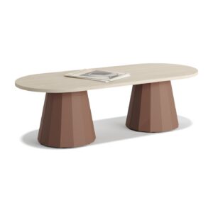 Pile ahşap tablalı sehpa 120x50x35 cm